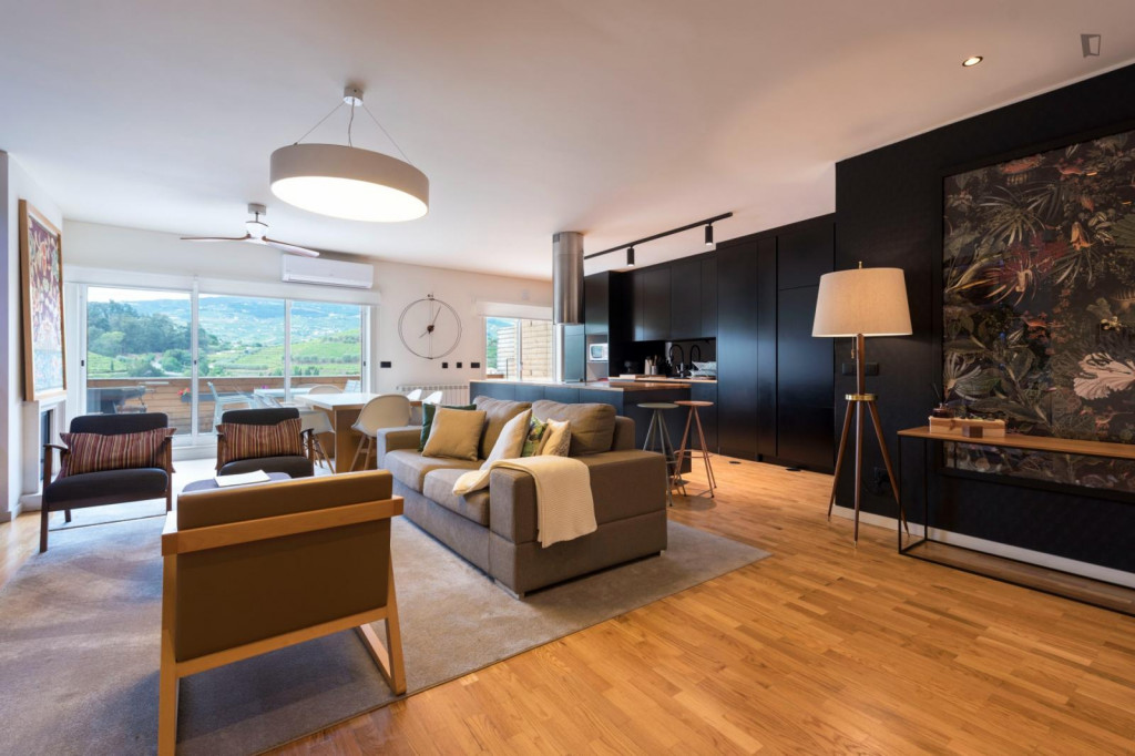 Large and modern 3-bedroom flat near the Régua train station - Vila Real - chambre - ImmoJeune