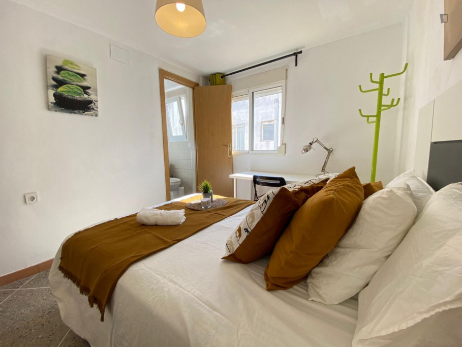 Cool double ensuite bedroom in a student flat, in Aiora - Valence - chambre - ImmoJeune