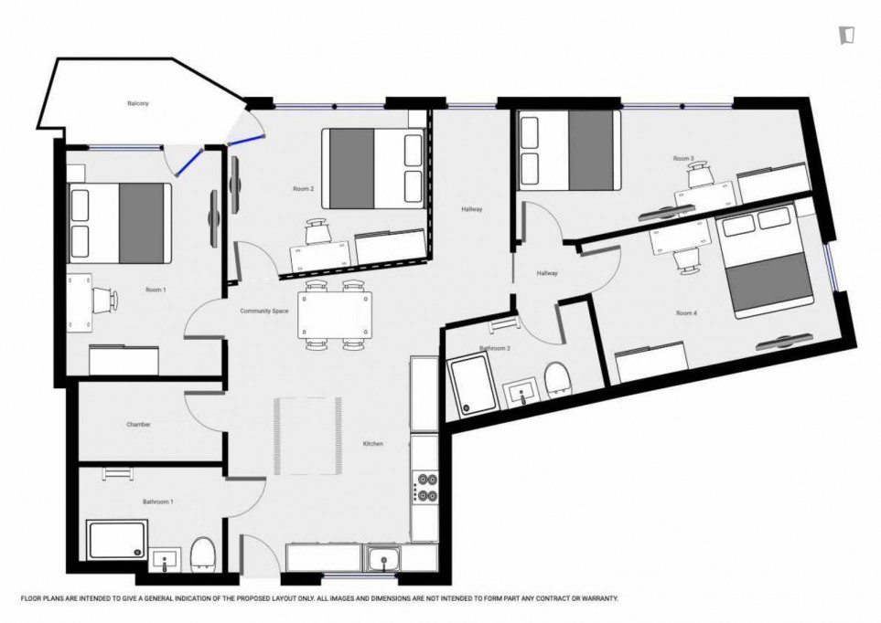 Great bedroom in Sendling-Westpark