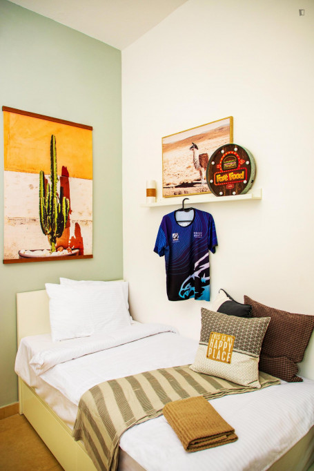 Bright twin bedroom in Dubai for professionals - Dubai - chambre - ImmoJeune