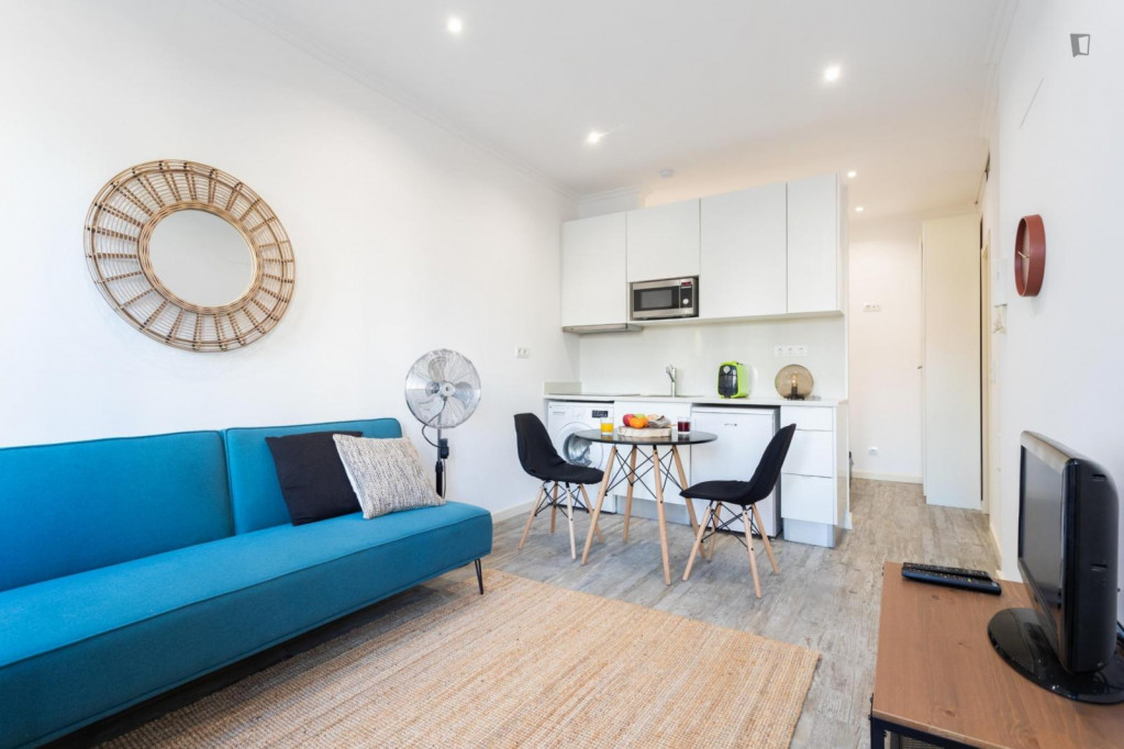 Beautiful bright studio very close to Anjos metro station - Lisbonne - chambre - ImmoJeune