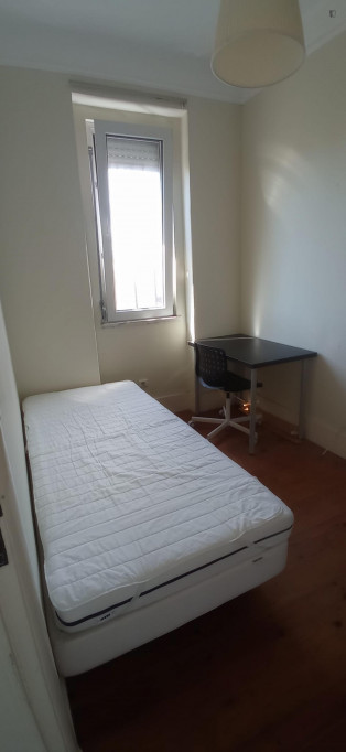 Single bedroom nº8 in a 8-bedroom apartment - Lisbonne - chambre - ImmoJeune