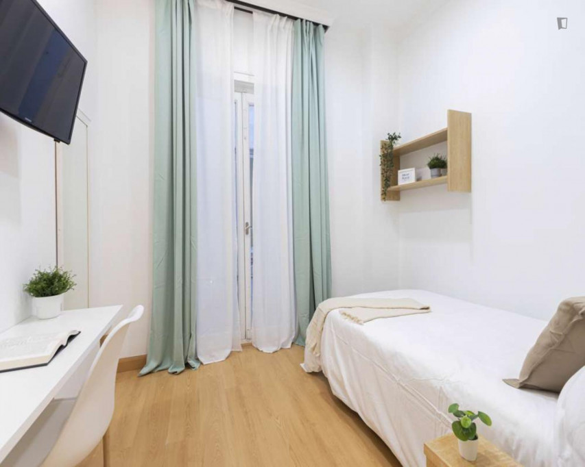 Welcoming single ensuite bedroom near the Tribunal metro - Madrid - chambre - ImmoJeune