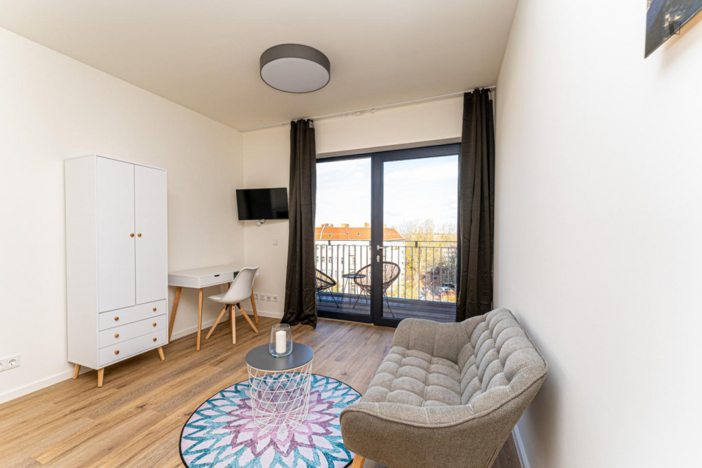 Bright and modern one bedroom apartment with balcony - Berlin - chambre - ImmoJeune