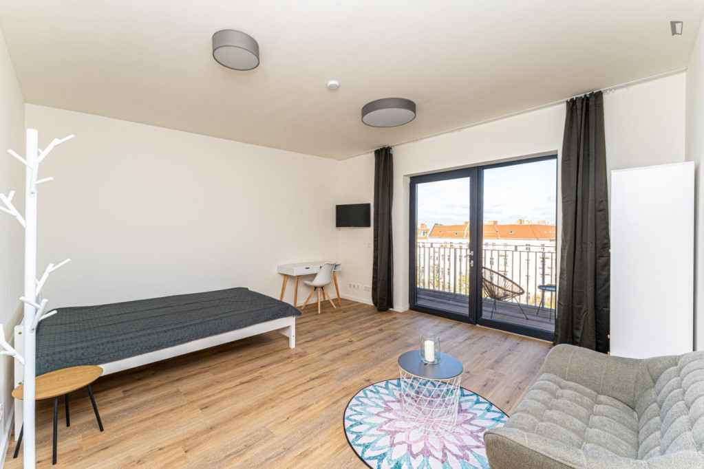 Bright and modern one bedroom apartment with balcony - Berlin - chambre - ImmoJeune