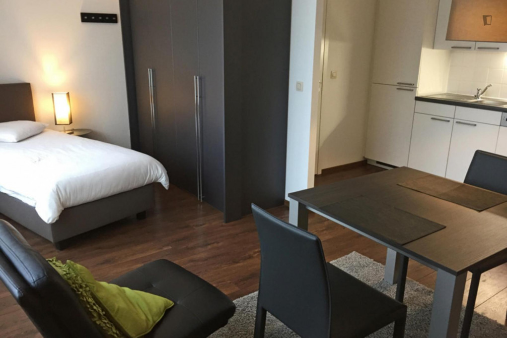 Alluring studio in a residence near Ypres tram stop - Bruxelles - chambre - ImmoJeune