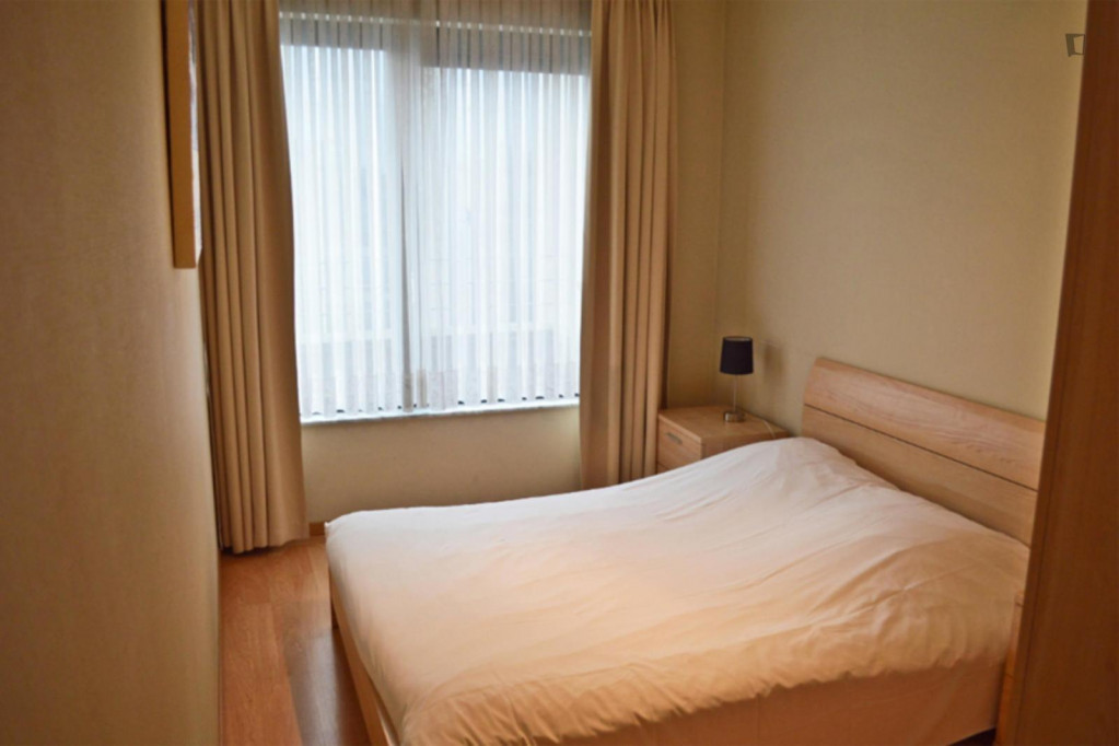 Bright 1-bedroom apartment in a residence near place des martyrs - Bruxelles - chambre - ImmoJeune