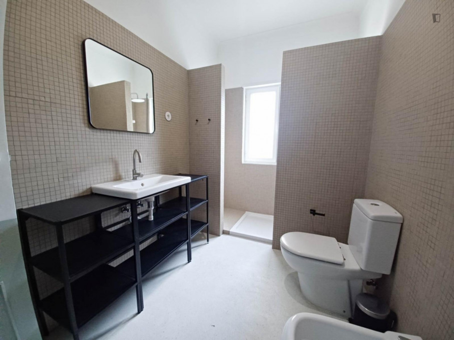 Spacious double bedroom in a 6-bedroom house