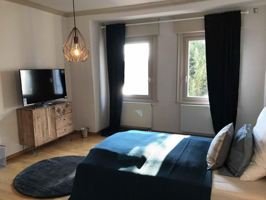 Bright single bedroom with TV close to Rathaus - Stuttgart - chambre - ImmoJeune