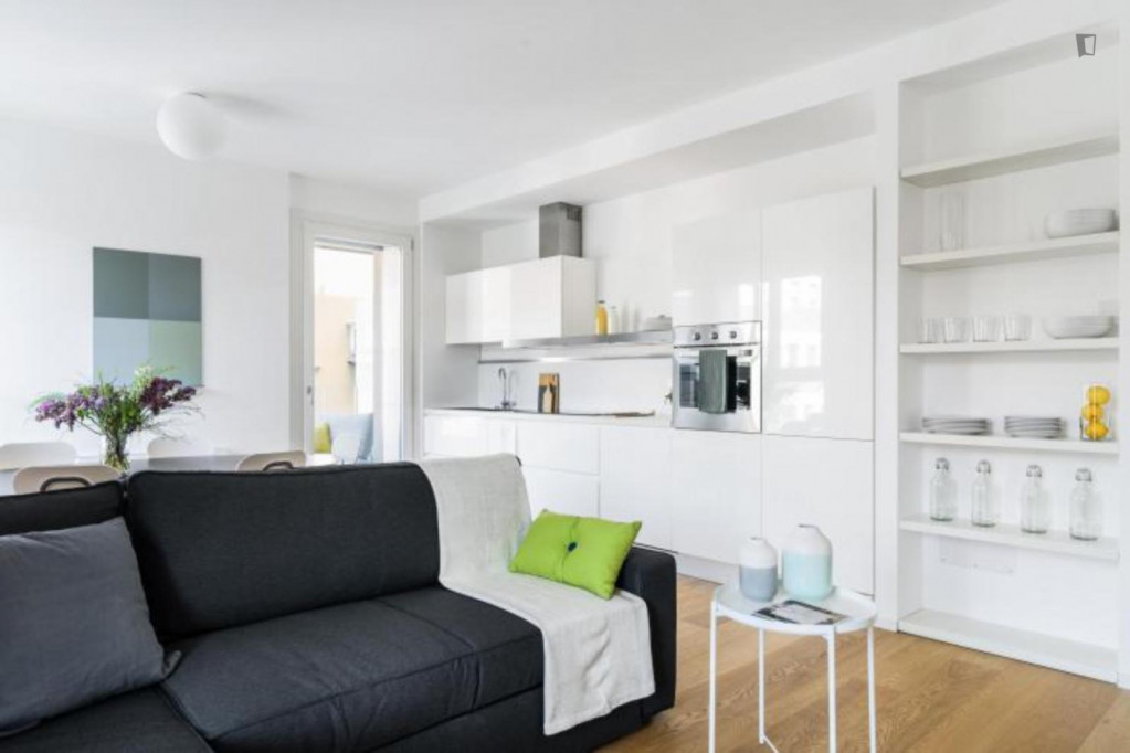 Colourful 1-bedroom apartment close to Linea Verde metro station - Milan - chambre - ImmoJeune