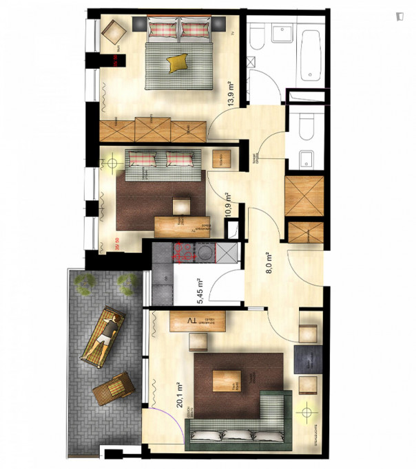 Snug 1-bedroom apartment close to the Alte Oper