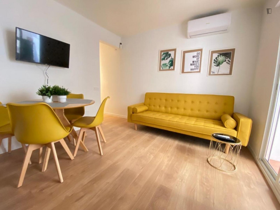 Modern apartment close to Facultad de Bellas Artes - Universidad de Barcelona - Barcelone - chambre - ImmoJeune