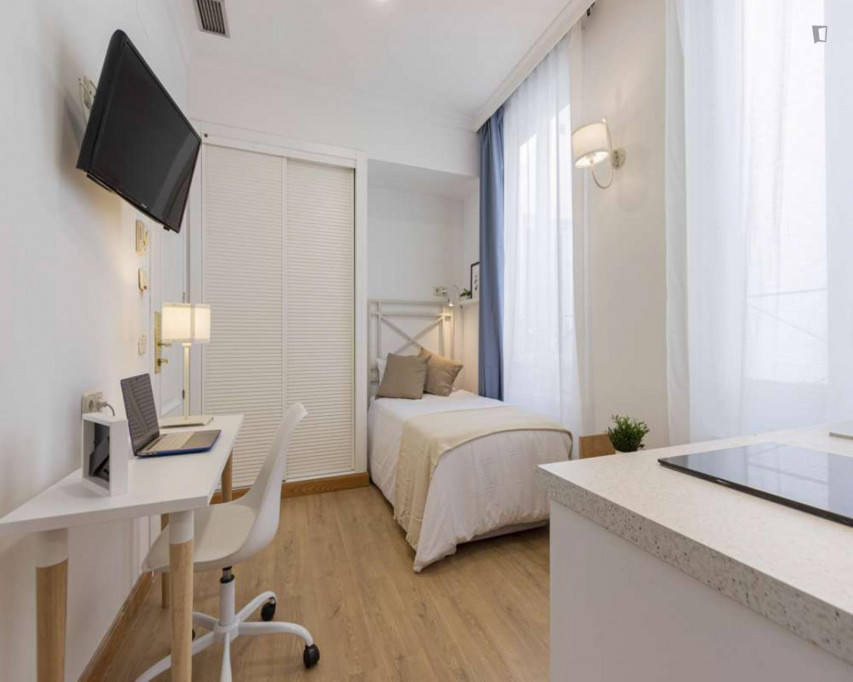 Luminous single ensuite bedroom in Chueca - Madrid - chambre - ImmoJeune