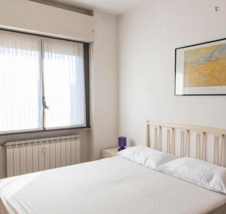Homely double bedroom near Parco Eros Corizza