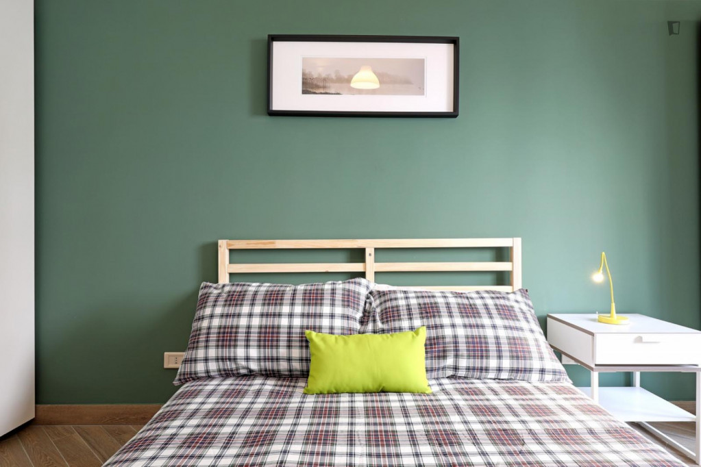 Alluring double bedroom in a 5-bedroom apartment near Ponte Marconi - Rome - chambre - ImmoJeune