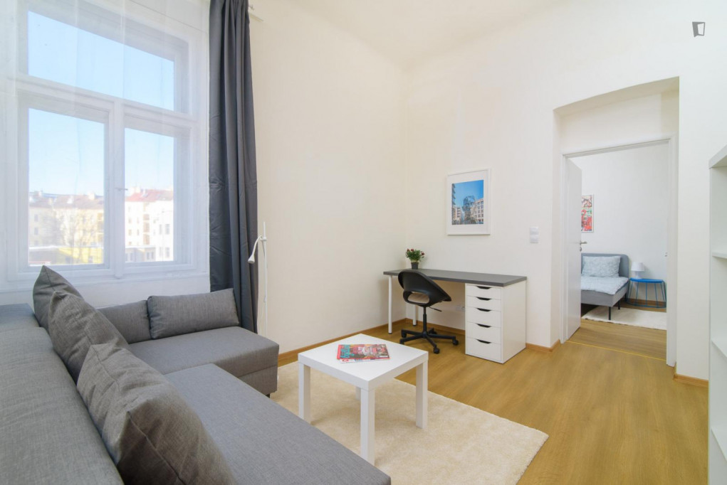 Sunny one-bedroom apartment 2kk - Prague - chambre - ImmoJeune