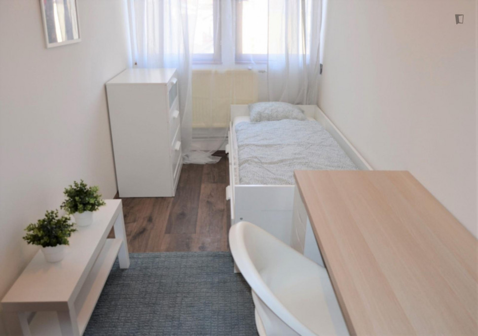 Inviting single bedroom in a 7-bedroom apartment close to Narodni Museum - Prague - chambre - ImmoJeune