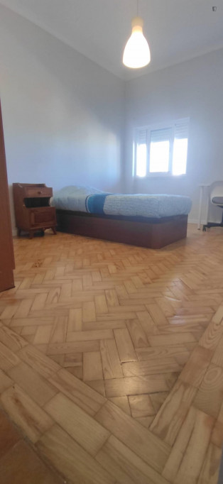 Delightful single bedroom in a 4-bedroom flat - Lisbonne - chambre - ImmoJeune