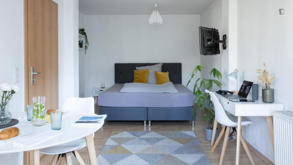 WE 17 Appartement mit Netflix, Boxspringbett und Terrasse - Magdeburg - chambre - ImmoJeune