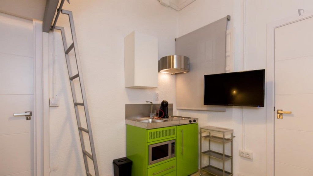 Studio, with outdoor area