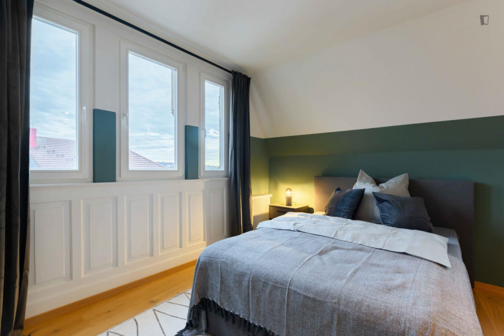 Great-looking double bedroom in Stuttgart