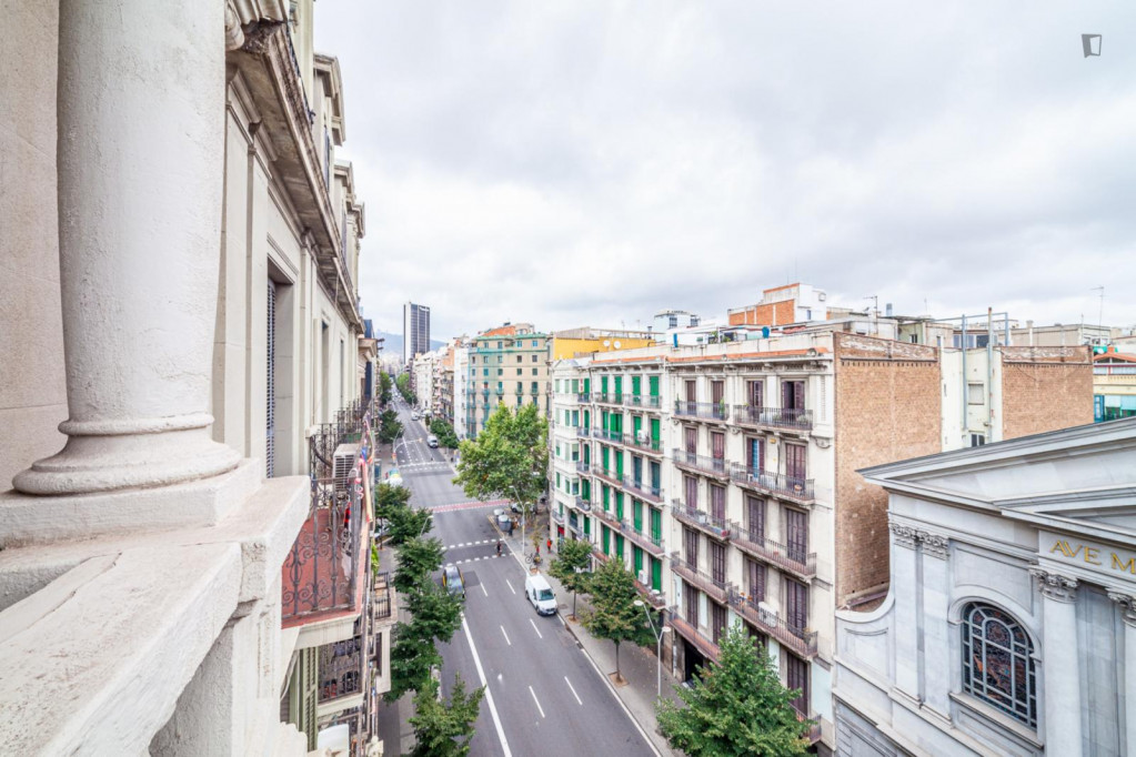 Smart double bedroom in Dreta de l'Eixample - Barcelone - chambre - ImmoJeune