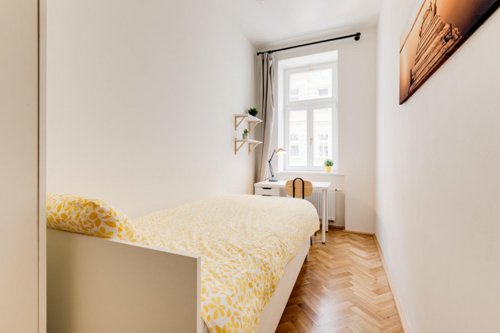 Very cool single bedroom near the Riegrovy Sady