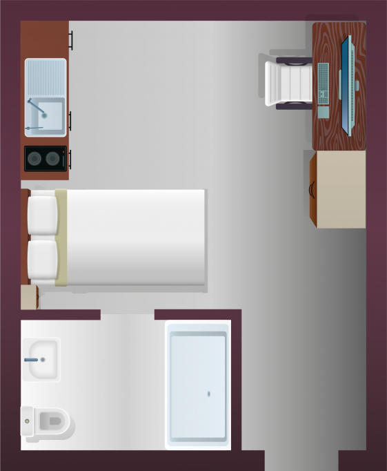 St Giles Studios - Durham - chambre - ImmoJeune