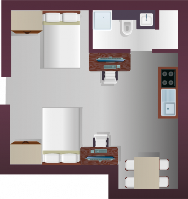 Miura Nottingham - Nottingham - chambre - ImmoJeune