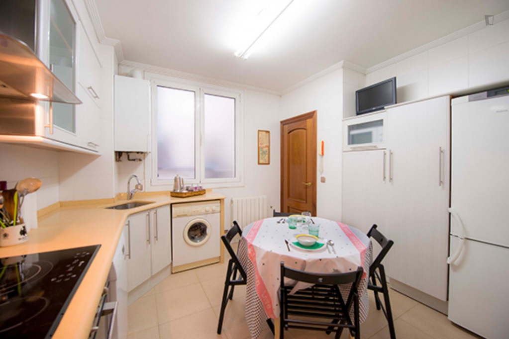 Neat double bedroom in Deusto
