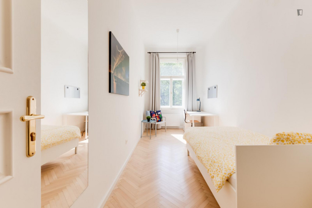 Pleasant and sunny single bedroom in the Malá Strana district