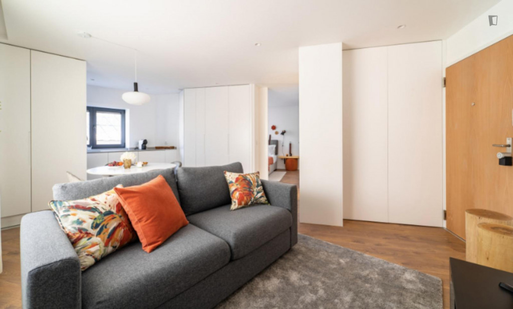 Lovely 1-bedroom apartment near Parque Da Ponte - Braga - chambre - ImmoJeune