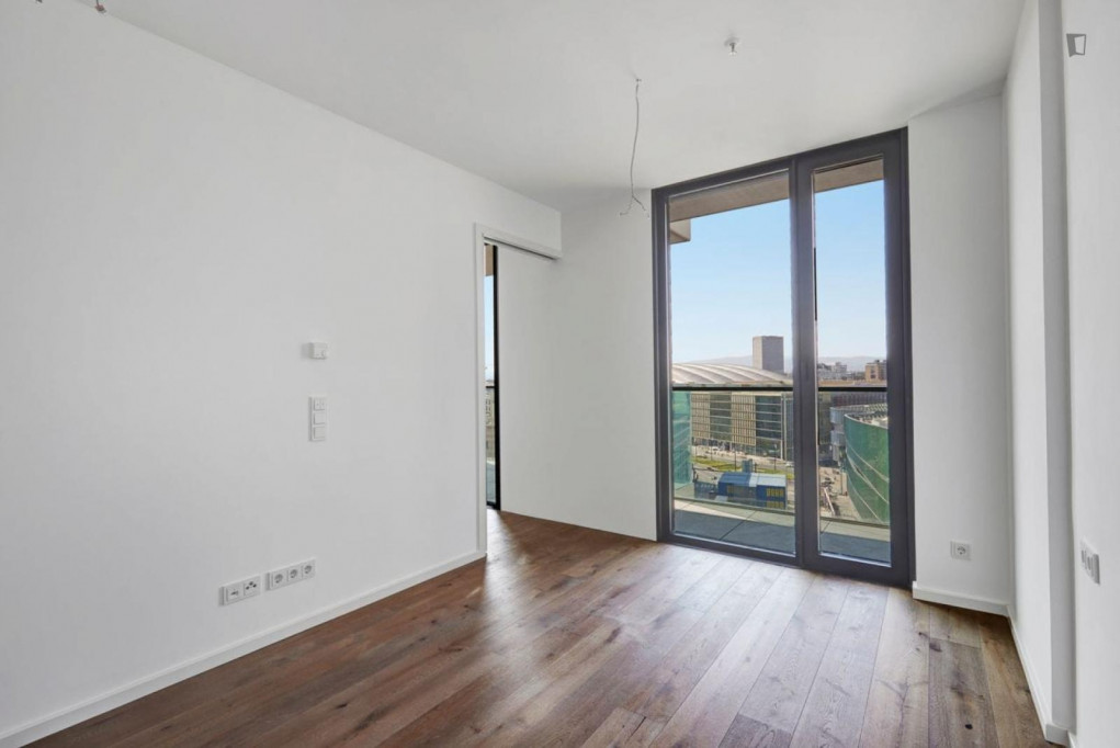 Unfurnished 1-bedroom apartment with balcony near the Skyline Plaza
