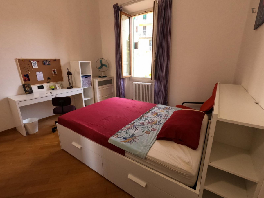 Neat single bedroom in a 3-bedroom flat next to the university - Florence - chambre - ImmoJeune
