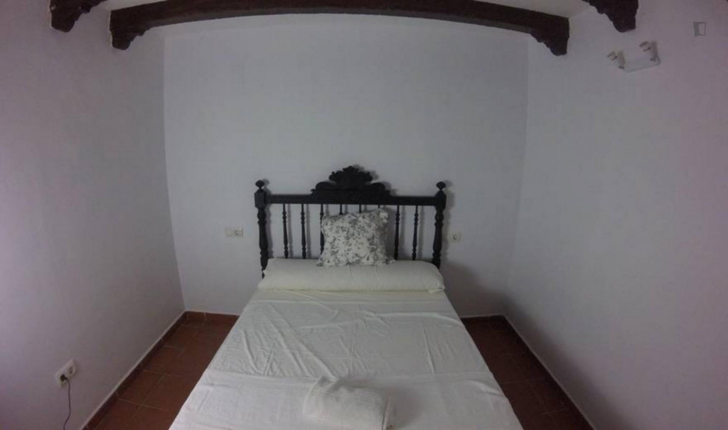Appealing double bedroom in a student flat, in Porvenir