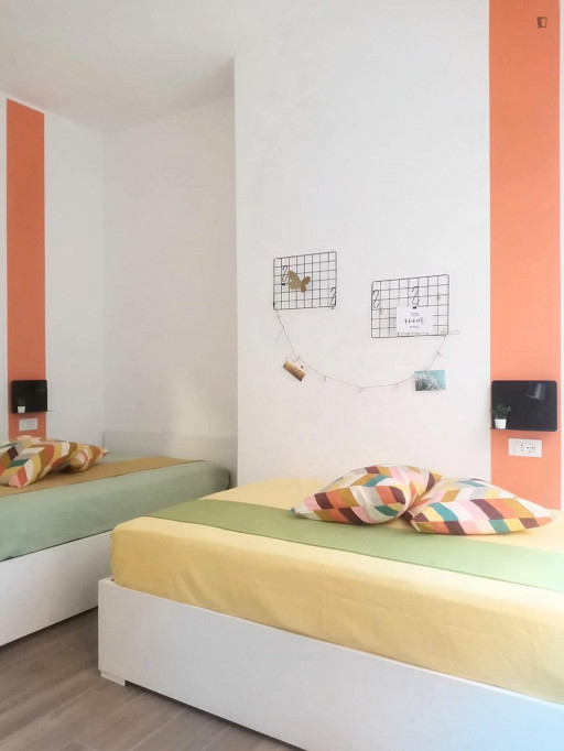 Bed in a nice twin bedroom near Politecnico di Milano - Milan - chambre - ImmoJeune