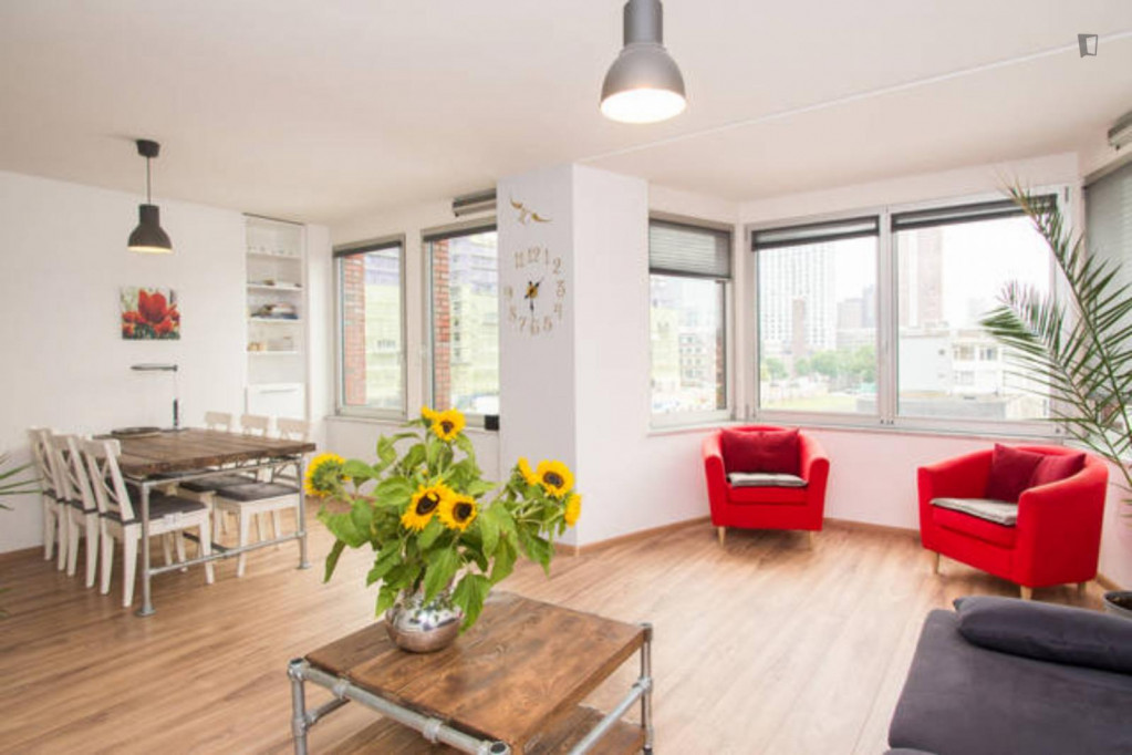 Marvellous 2-bedroom apartment in Stadsdriehoek - Rotterdam - chambre - ImmoJeune
