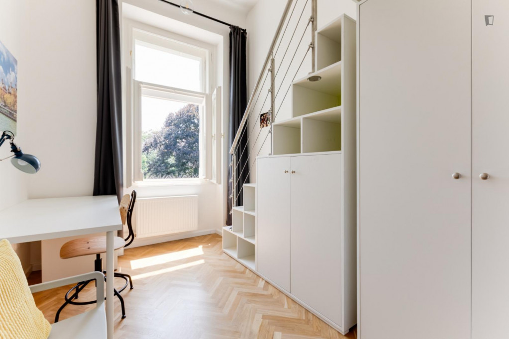 Welcoming single bedroom near Fontána Propadliště času