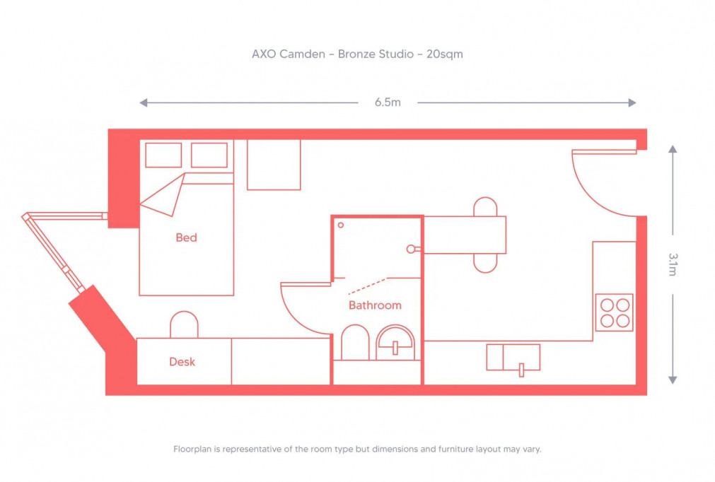 AXO Camden - London - chambre - ImmoJeune