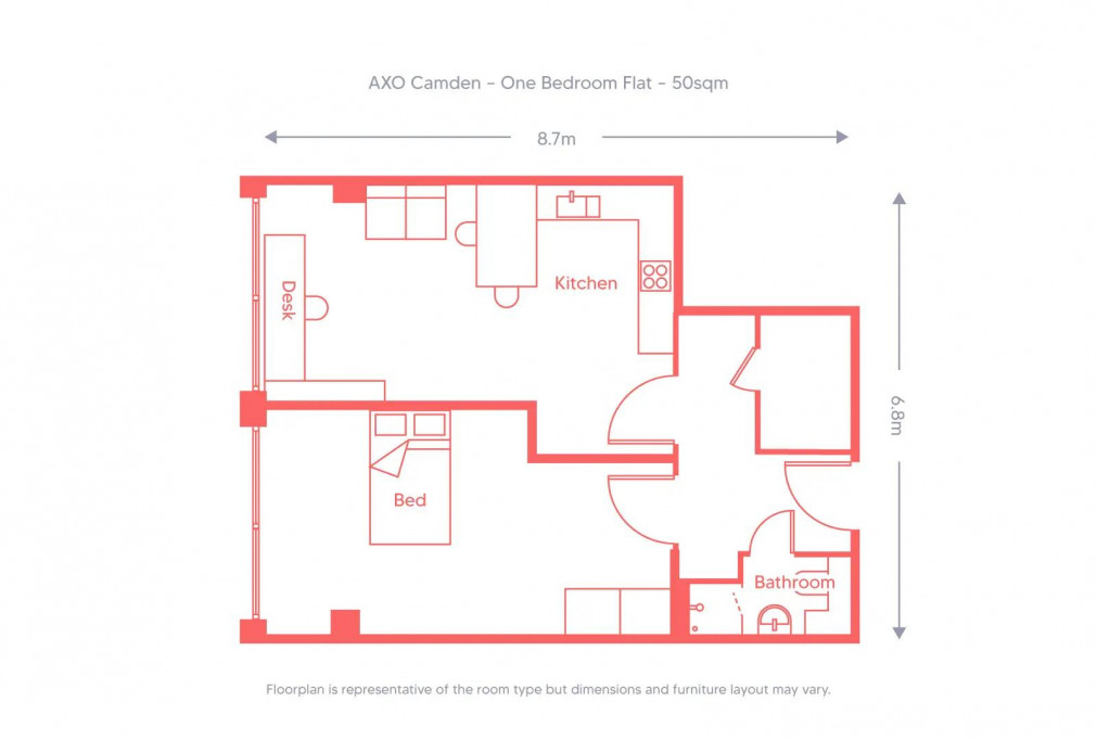 AXO Camden - London - chambre - ImmoJeune