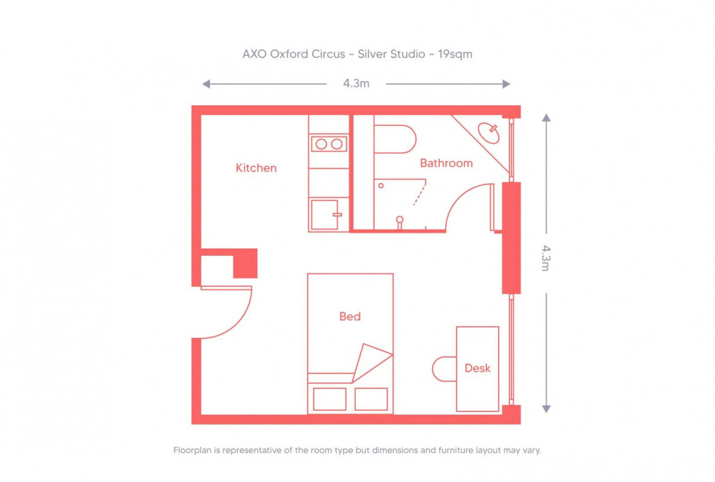 AXO Oxford Circus - London - chambre - ImmoJeune