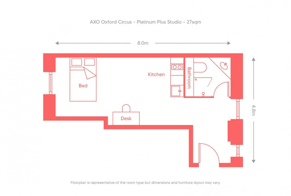 AXO Oxford Circus - London - chambre - ImmoJeune