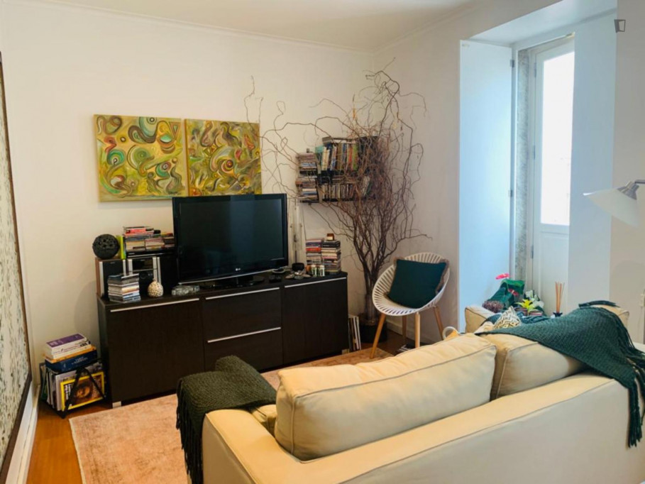Charming 1-bedroom flat close to Rossio - Lisbonne - chambre - ImmoJeune