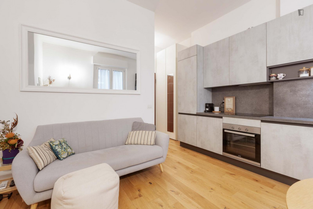 Modern 1-bedroom apartment close to Università Cattolica - Milan - chambre - ImmoJeune