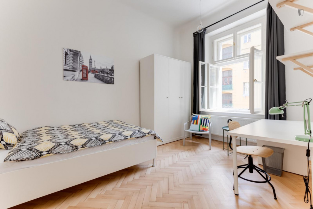 Snug single bedroom close to Nový Smíchov Shopping Centre - Prague - chambre - ImmoJeune