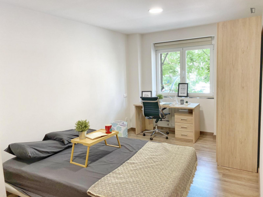 Inviting double bedroom in Quintana - Madrid - chambre - ImmoJeune