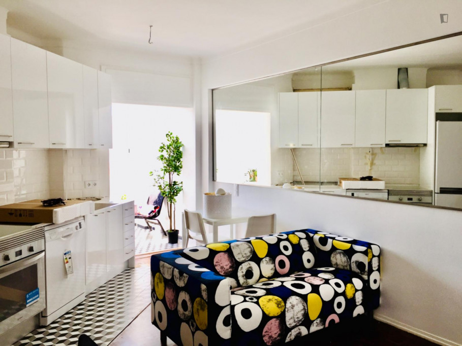 1-Bedroom apartment, with sea view, in Paço de Arcos - Lisbonne - chambre - ImmoJeune
