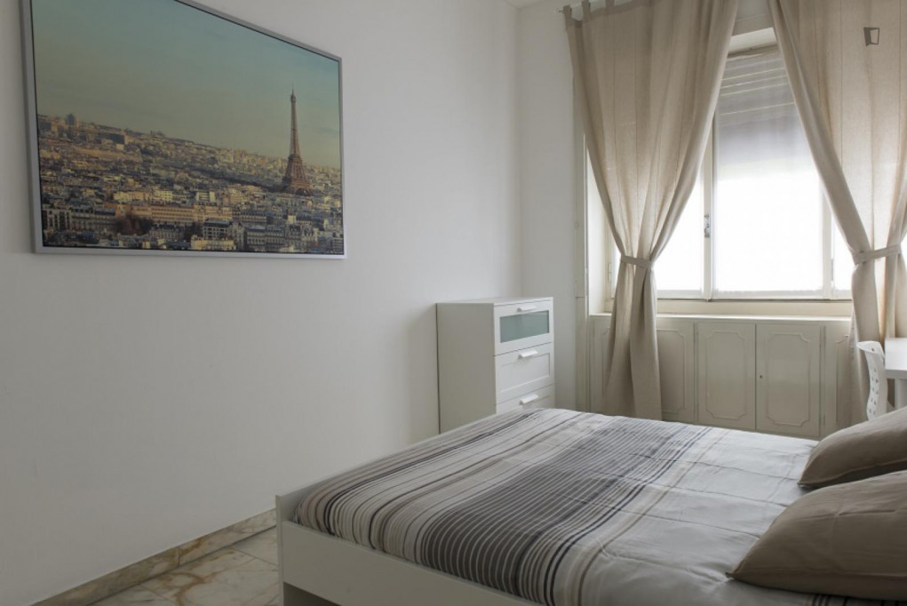 Restful single bedroom in a 5-bedroom flat, in Acquabella - Milan - chambre - ImmoJeune