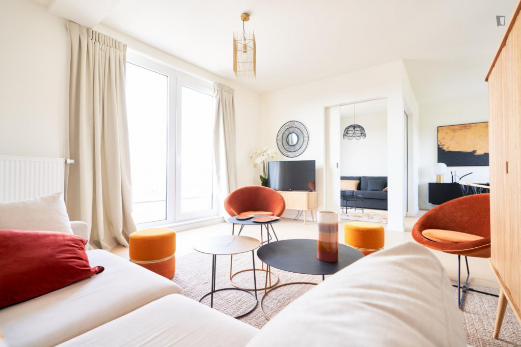 Penthouse - City Views/Free Parking/Luggage Room - Bruxelles - chambre - ImmoJeune