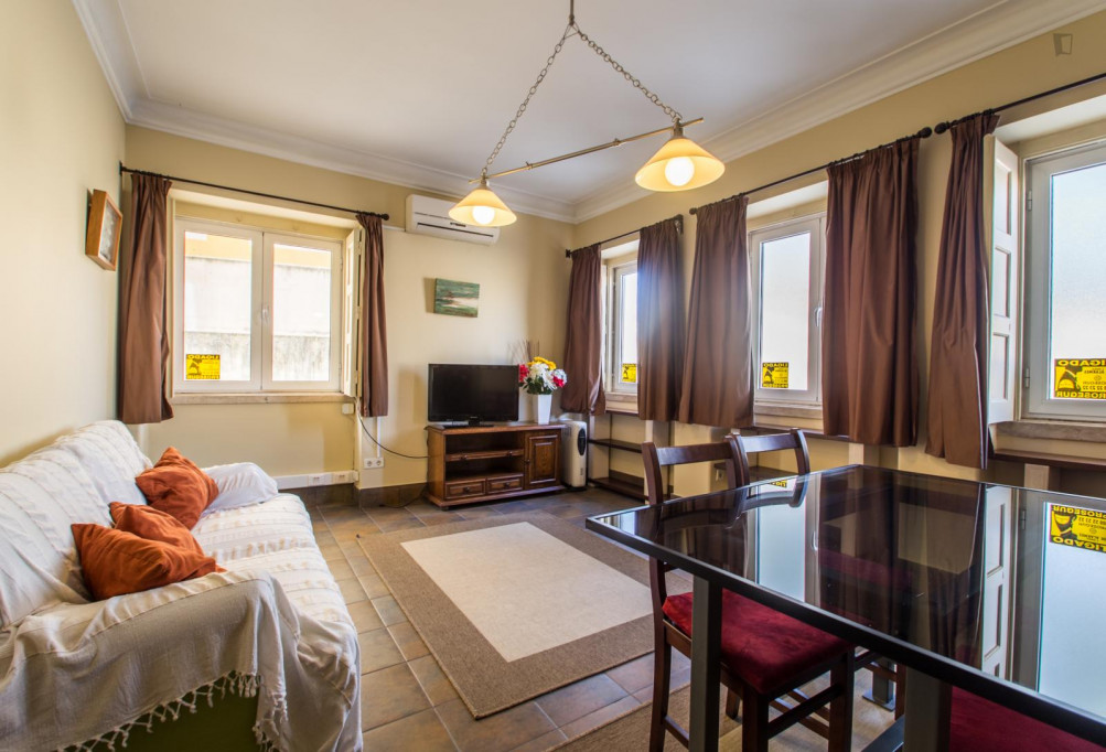 Cool looking 2-bedroom flat next to Instituto Superior de Educação e Ciências - Lisbonne - chambre - ImmoJeune